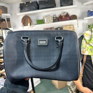 Burberry Navy Satchel Bag